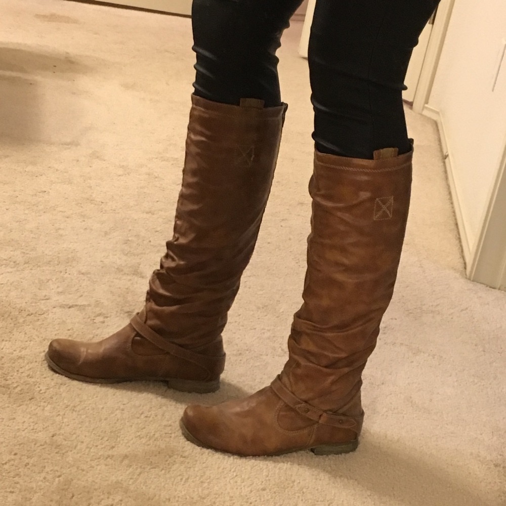Aldo Brown Knee High Riding Boots